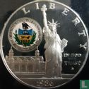 United States 1 dollar 1986 (PROOF - coloured) "Centenary of the Statue of Liberty - Pennsylvania" - Image 1