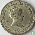 Spain 2 reales 1845 (S) - Image 1