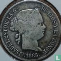 Spanien 40 Centimo de Escudo 1865 (7-zackige Stern) - Bild 1