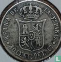 Spanien 40 Centimo de Escudo 1865 (7-zackige Stern) - Bild 2