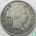 Espagne 4 reales 1860 (étoile à 8 pointes) - Image 1