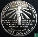 États-Unis 1 dollar 1986 (BE - coloré) "Centenary of the Statue of Liberty - Pennsylvania" - Image 2