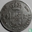 Espagne 4 reales 1853 (étoile à 8 pointes) - Image 2