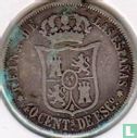 Espagne 40 centimos de escudo 1868 - Image 2