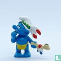 Indian Smurf with pipe of peace - Image 1