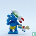 Indian Smurf with pipe of peace  - Image 1