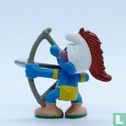 Native American smurf with bow and arrow - Image 2