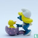 Smurfette with bird's nestchick in egg - Image 2