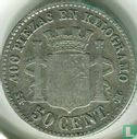Spain 50 centimos 1869 - Image 2