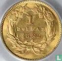 United States 1 dollar 1882 (gold) - Image 1