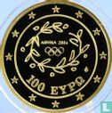 Greece 100 euro 2004 (PROOF) "Summer Olympics in Athens - Olympic flame - Torch runner" - Image 1