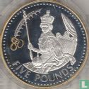 Alderney 5 pounds 2006 (BE) "80th Birthday of Queen Elizabeth II - Coronation day" - Image 2