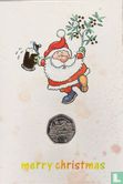 Man 50 pence 1992 (folder) "Christmas 1992" - Afbeelding 1