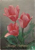 Hartelijk Gefeliciteerd - Roze tulpen  - Afbeelding 1
