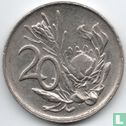 Zuid-Afrika 20 cents 1979 "The end of Nicolaas Johannes Diederichs' presidency" - Afbeelding 2