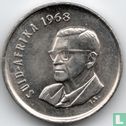 South Africa 5 cents 1968 (SUID-AFRIKA) "The end of Charles Robberts Swart's presidency" - Image 1
