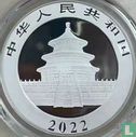 Chine 10 yuan 2022 (argent - non coloré) "40th anniversary Panda coinage" - Image 1