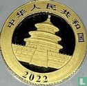 China 50 yuan 2022 "40th anniversary Panda coinage" - Afbeelding 1