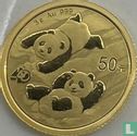China 50 yuan 2022 "40th anniversary Panda coinage" - Afbeelding 2