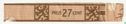 Prijs 27 cent - (Achterop: Agio Sigarenfabriek N.V. Duizel) - Afbeelding 1