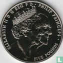 Verenigd Koninkrijk 5 pounds 2017 "70th wedding anniversary of Queen Elizabeth II and Prince Philip" - Afbeelding 2
