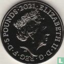 Royaume-Uni 5 pounds 2021 (non coloré) "50th anniversary Mr. Men & Little Miss - Mr. Men & Little Miss" - Image 1
