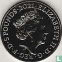 Verenigd Koninkrijk 5 pounds 2021 (kleurloos) "50th anniversary Mr. Men & Little Miss - Mr. Men" - Afbeelding 1