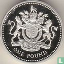 Royaume-Uni 1 pound 1993 (BE- argent) "Royal Arms" - Image 2