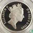 United Kingdom 1 pound 1989 (PROOF - silver) "Scottish thistle" - Image 1