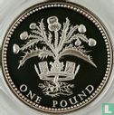 United Kingdom 1 pound 1989 (PROOF - silver) "Scottish thistle" - Image 2