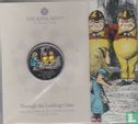 United Kingdom 5 pounds 2021 (folder - coloured) "Alice through the looking glass" - Image 1