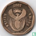 Zuid-Afrika 50 cents 2003 "Cricket World Cup" - Afbeelding 1