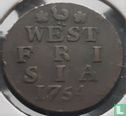 West-Friesland 1 duit 1754 (hybride) - Afbeelding 2