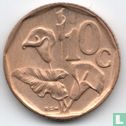 Afrique du Sud 10 cents 1995 - Image 2