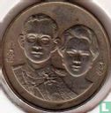 Thailand 2 baht 1992 (BE2535) "50th anniversary of Thai National Bank" - Afbeelding 2