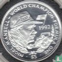 Liberia 5 dollars 1992 (PROOF) "Formula one - Nigel Mansell" - Afbeelding 2