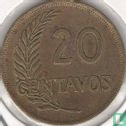 Peru 20 centavos 1947 (brass) - Image 2