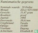 Tuvalu 20 dollars 1994 (BE) "Dugong" - Image 3