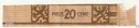 Prijs 20 cent - (Achterop: Agio Sigarenfabriek N.V. Duizel) - Image 1