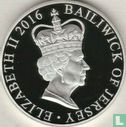 Jersey 5 pounds 2016 (PROOF - zilver) "90th Birthday of Queen Elizabeth II" - Afbeelding 1