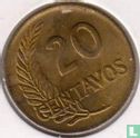 Peru 20 centavos 1960 (met AFP) - Afbeelding 2