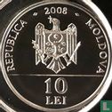 Moldova 10 lei 2008 (PROOF) "White water lily" - Image 1