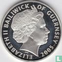 Guernsey 5 pounds 2005 (PROOF - zilver) "60th anniversary End of World War II" - Afbeelding 1