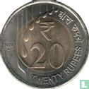 India 20 rupees 2020 (Hyderabad) - Image 1