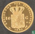 Nederland 10 gulden 1892 replica - Bild 1