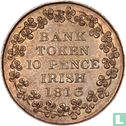 Bank token 10 pence Irish 1813 - Image 1