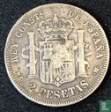 Spanje 2 peseta 1883 - Afbeelding 2