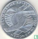 Duitsland 10 mark 1972 (F) "Summer Olympics in Munich - Partial view of the Olympic rings" - Afbeelding 1