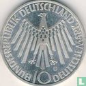 Duitsland 10 mark 1972 (G - type 1) "Summer Olympics in Munich - Spiraling symbol" - Afbeelding 2