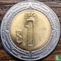 Mexique 1 peso 2022 - Image 1